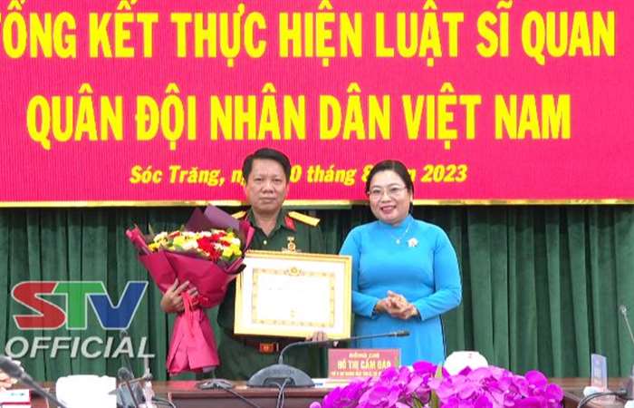 Bộ CHQS tỉnh Sóc Trăng tổng kết thực hiện Luật sĩ quan Quân đội nhân dân Việt Nam
